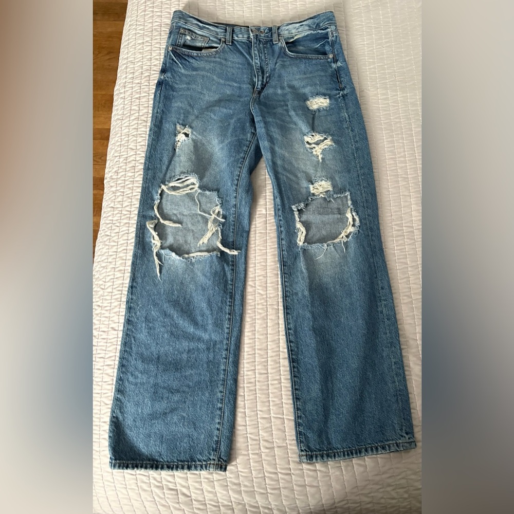 Aeropostale Light Blue Distressed Jeans
